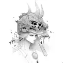 trust no one tattoo design idea