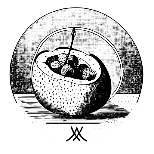 a full fruitbowl and wine, similar to renaissance painting fruit bowl rubens paele tattoo design idea