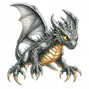 toothless the dragon with lightning bolts surrounding tattoo design idea