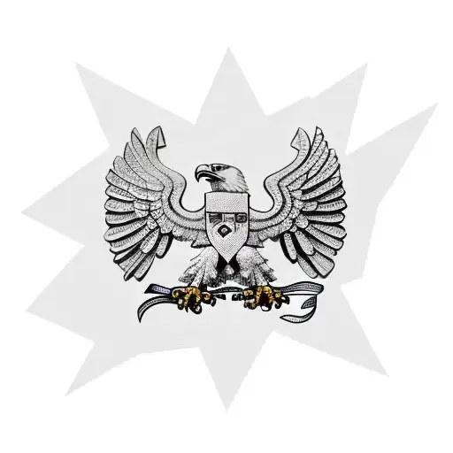 eagle holding the German flag in its tallons tattoo design idea