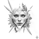 jewish ukrainian tattoo design idea