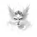 engel tattoo design idea