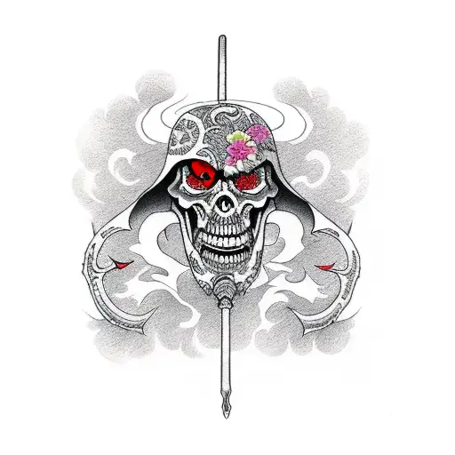 Grim Reaper tattoo design idea