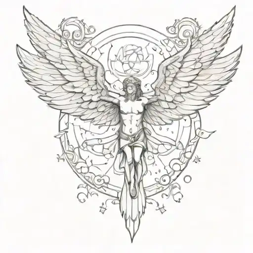a money bill with wings spread tattoo design idea