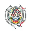 dumpster fire tattoo design idea