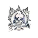 dumpster fire tattoo design idea