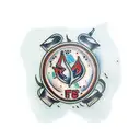 dumpster fire tattoo design idea