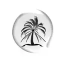 tatto to do with a group of friends, related to a palm treebottle of beer tattoo design idea