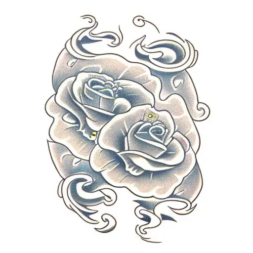coffin tattoo design idea