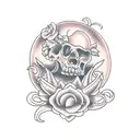 coffin tattoo design idea