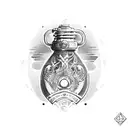 surfboard, poison bottle tattoo design idea