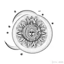 spine tattoo, women, sensual, gemini, flowers, moon, sun, dog, stars tattoo design idea