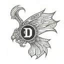 duke blue devils wings tattoo design idea