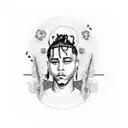 xxxtentacion tattoo design idea