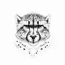 cheetah print tattoo design idea