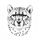cheetah print tattoo design idea