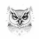 Owl tattoo design idea