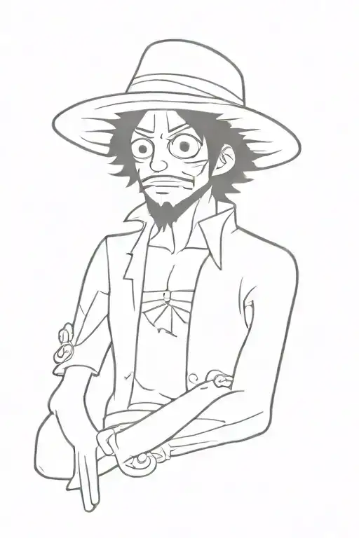 brook from one piece tattoo design idea