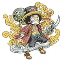 brook from one piece tattoo design idea