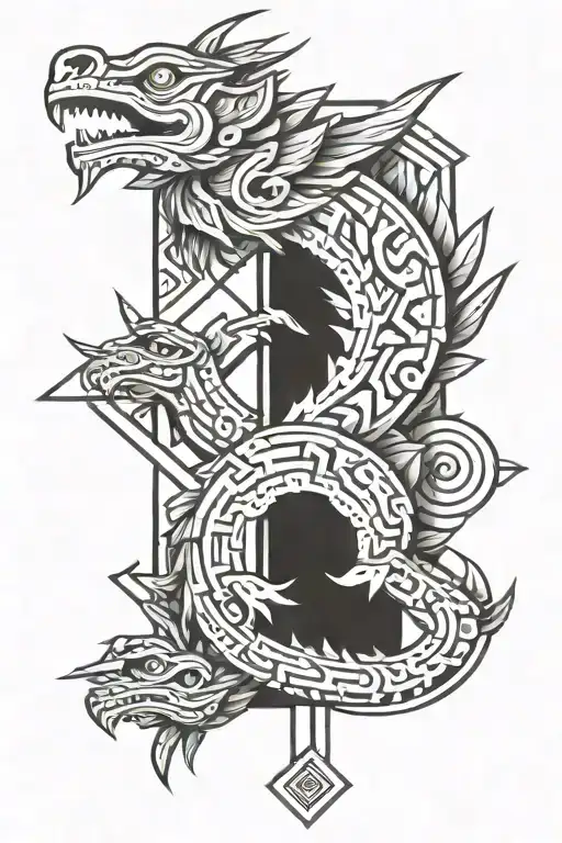 quetzalcoatl tattoo design idea