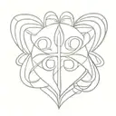 Incorporate chrome hearts into a cyber sigilism tattoo design tattoo design idea