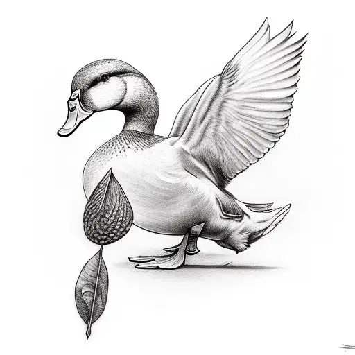 duck hunting tattoo design idea