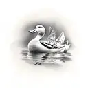 duck hunting tattoo design idea