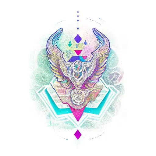 letras alas tribales tattoo design idea