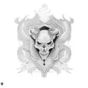 letras alas tribales tattoo design idea