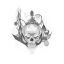 letras alas tribales tattoo design idea