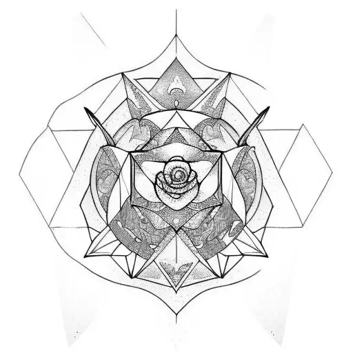 Half Virgo Half leo tattoo design idea