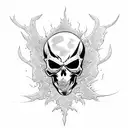 ghost rider tattoo design idea