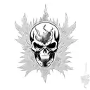 ghost rider tattoo design idea