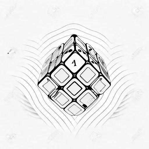 RUBIKS CUBE tattoo design idea