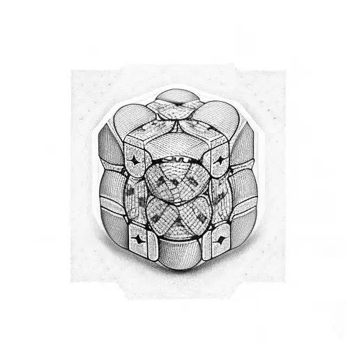 RUBIKS CUBE tattoo design idea
