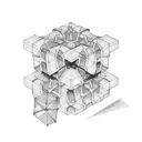RUBIKS CUBE tattoo design idea