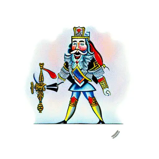 Nutcracker as an irish warrior tattoo design idea