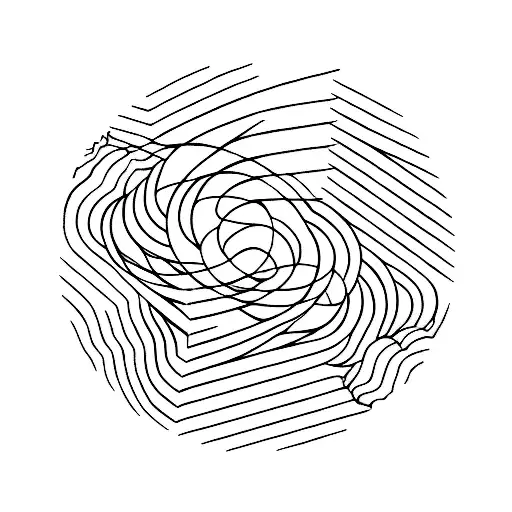 lines wich go around the arm as something calm yet mysterious  tattoo design idea