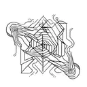 lines wich go around the arm as something calm yet mysterious  tattoo design idea