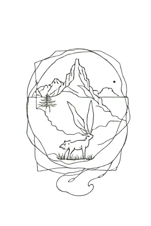 solitude tattoo design idea