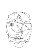 solitude tattoo design idea