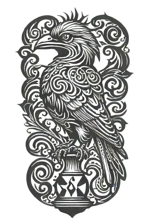 Shrike Chess Piece tattoo design idea