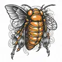 Cicada tattoo design idea