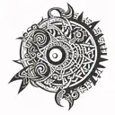 all the gods, all the heavens, all the hells are within you  tattoo design idea