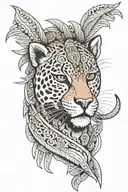 belizean jaguar warrior tattoo design idea