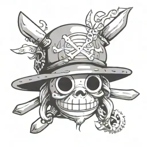 one piece chopper's hat tattoo design idea