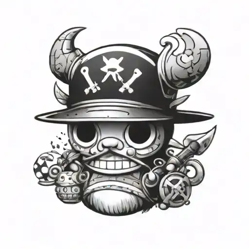 one piece tony tony tony chopper tattoo design idea