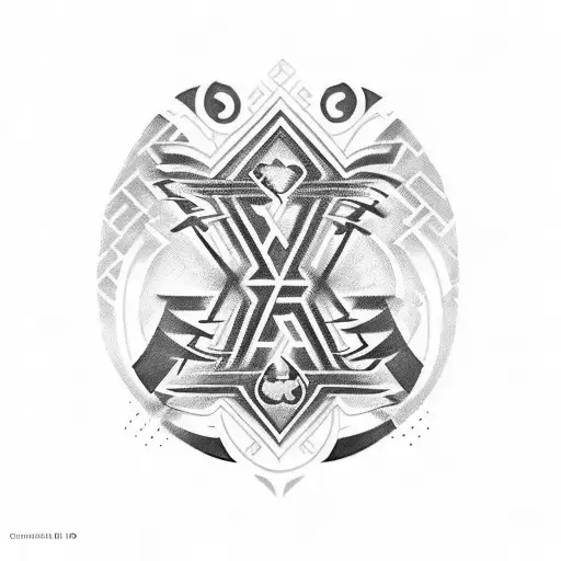 Charli D'Amelio's Initials tattoo design idea