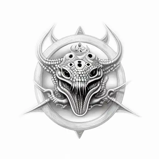 rana con armadura tattoo design idea