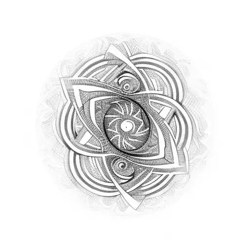 Spiral tattoo design idea